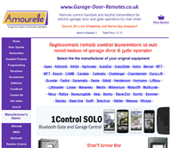 Tablet Screenshot of garage-door-remotes.co.uk
